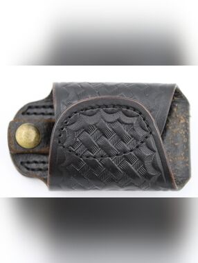 Dutyman 4221 Basketweave Leather Silent Key Holder Black